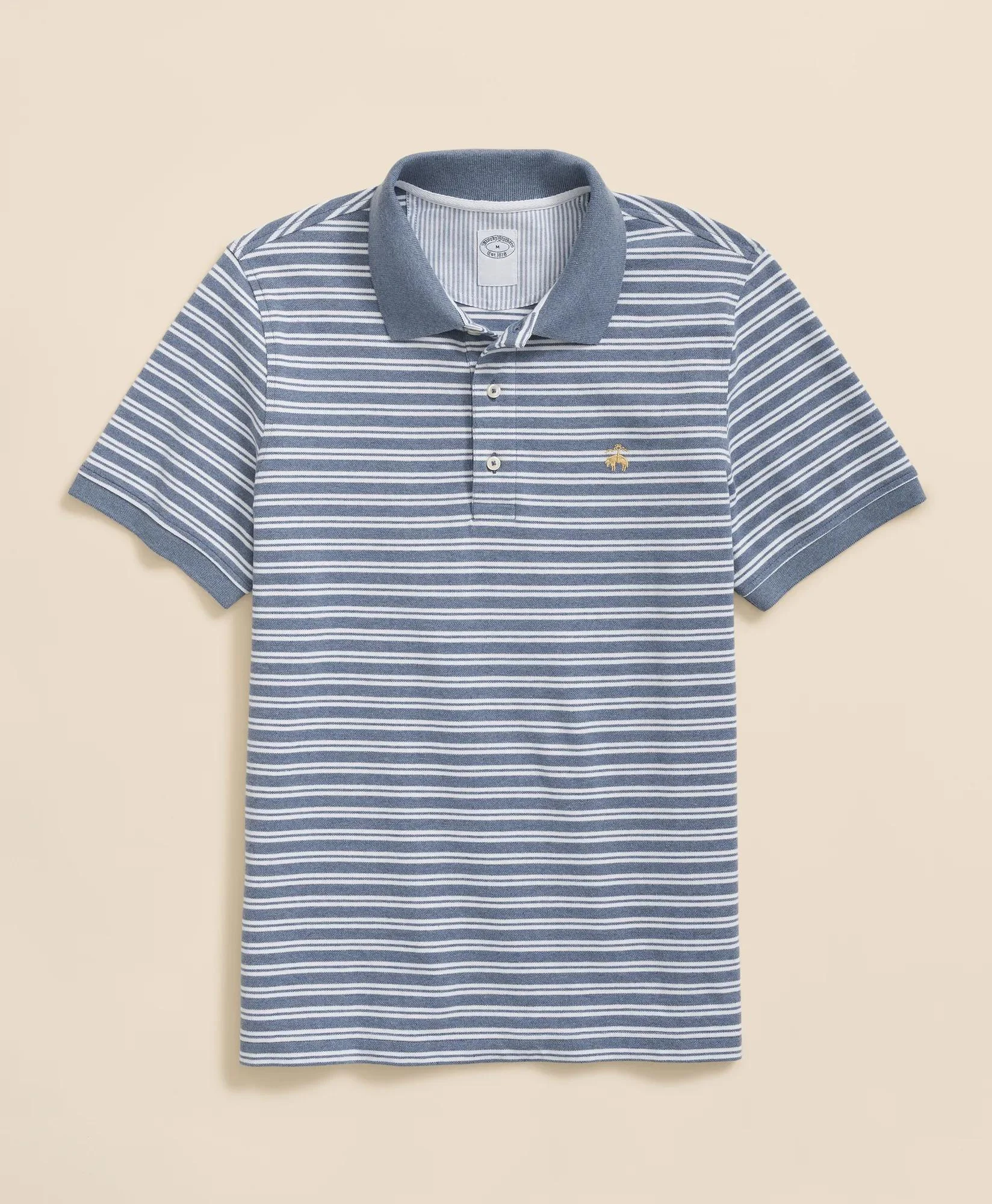 Golden Fleece® Stretch Supima® Cotton Striped Polo Shirt - 1