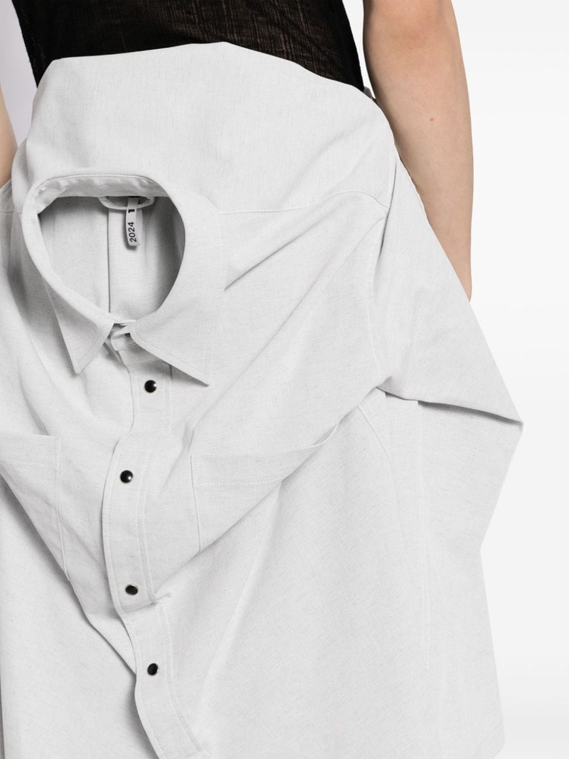 deconstructed combo cotton shorts 5