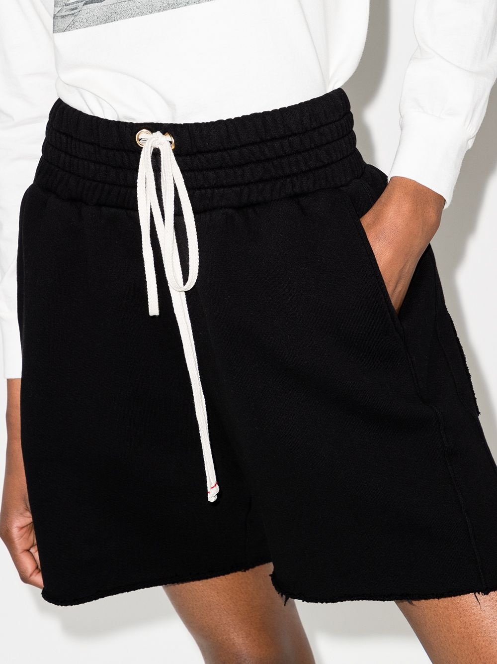 drawstring cotton shorts - 2