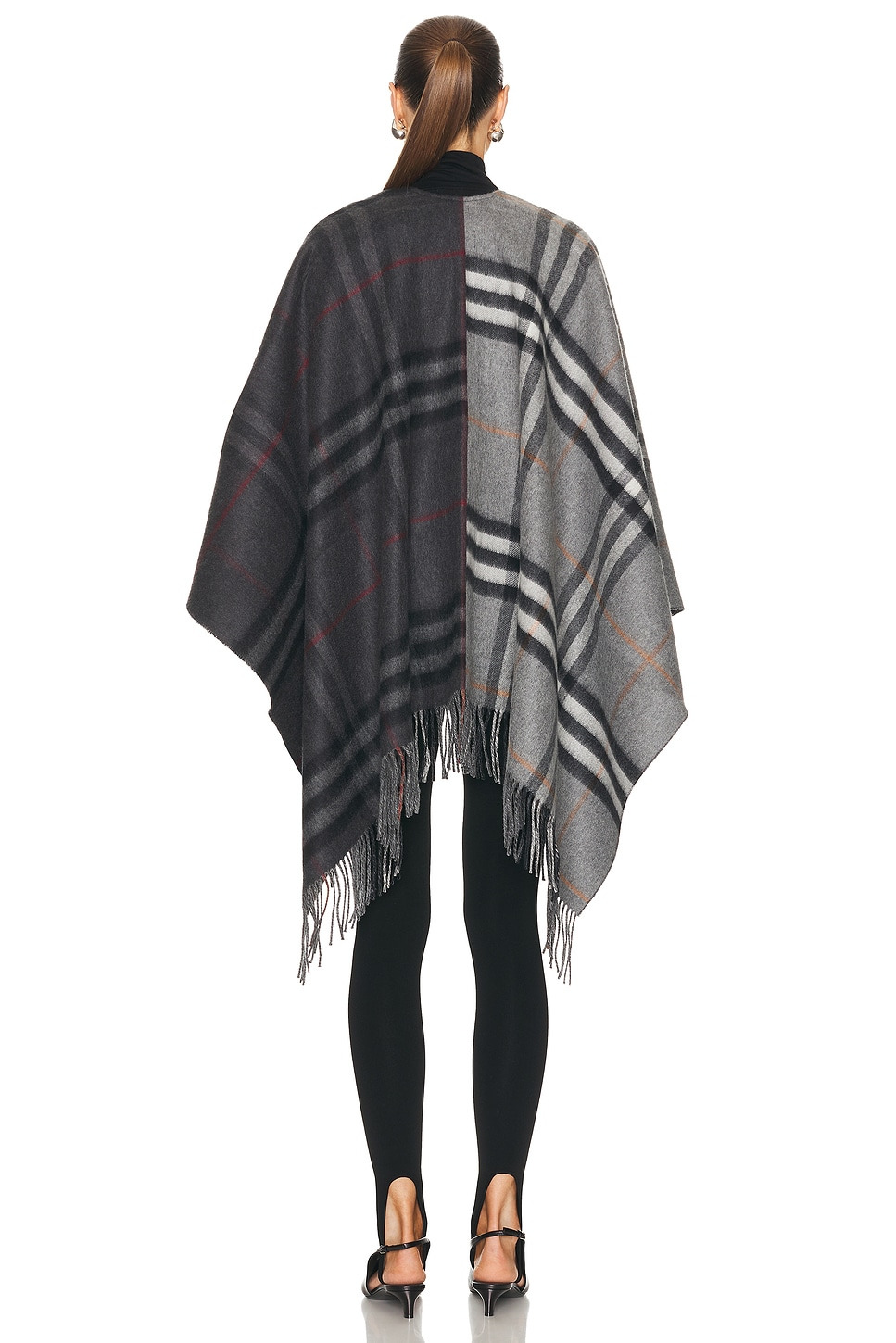 Giant Check Split Cape - 4