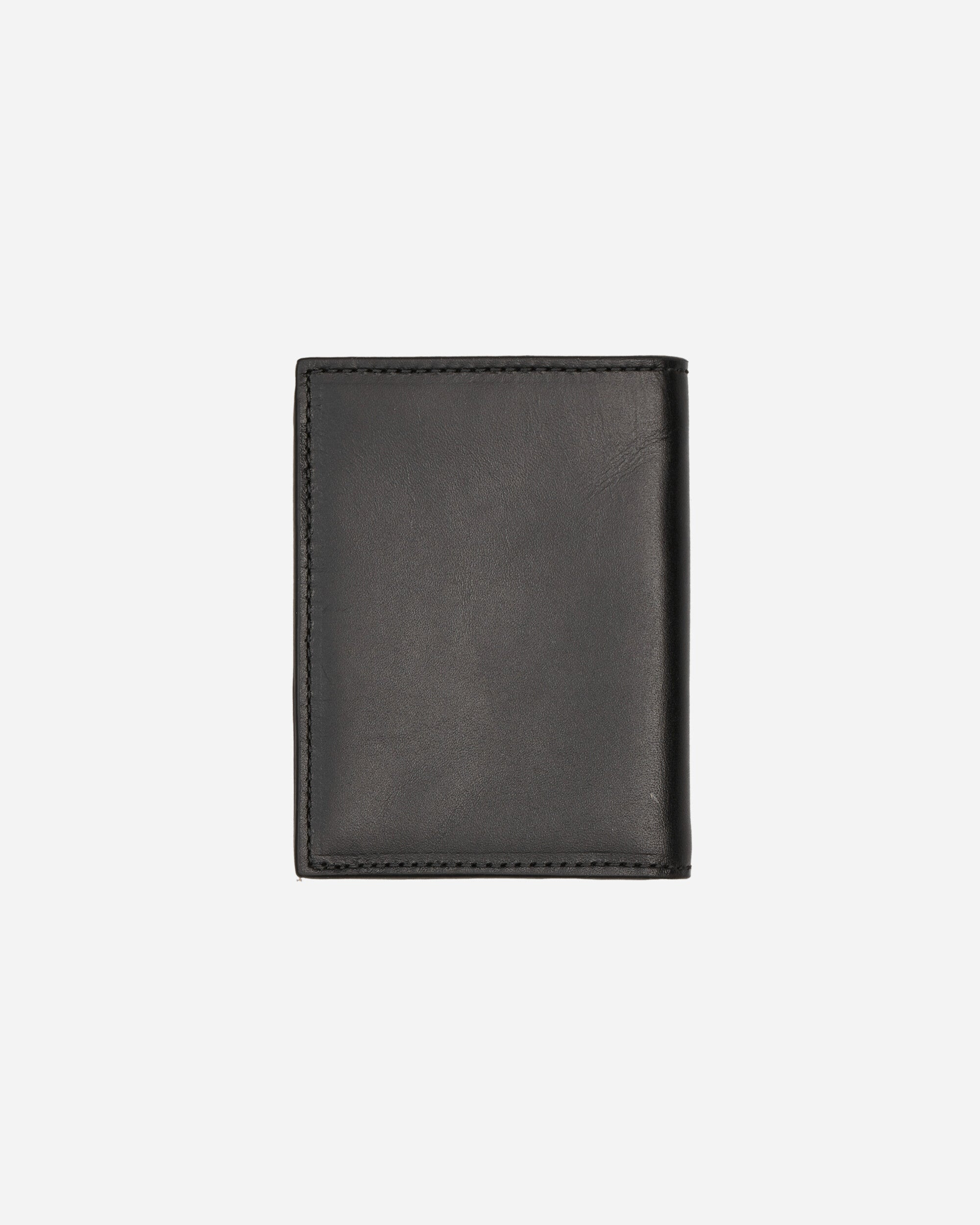 Classic Print Leather Wallet Black - 4