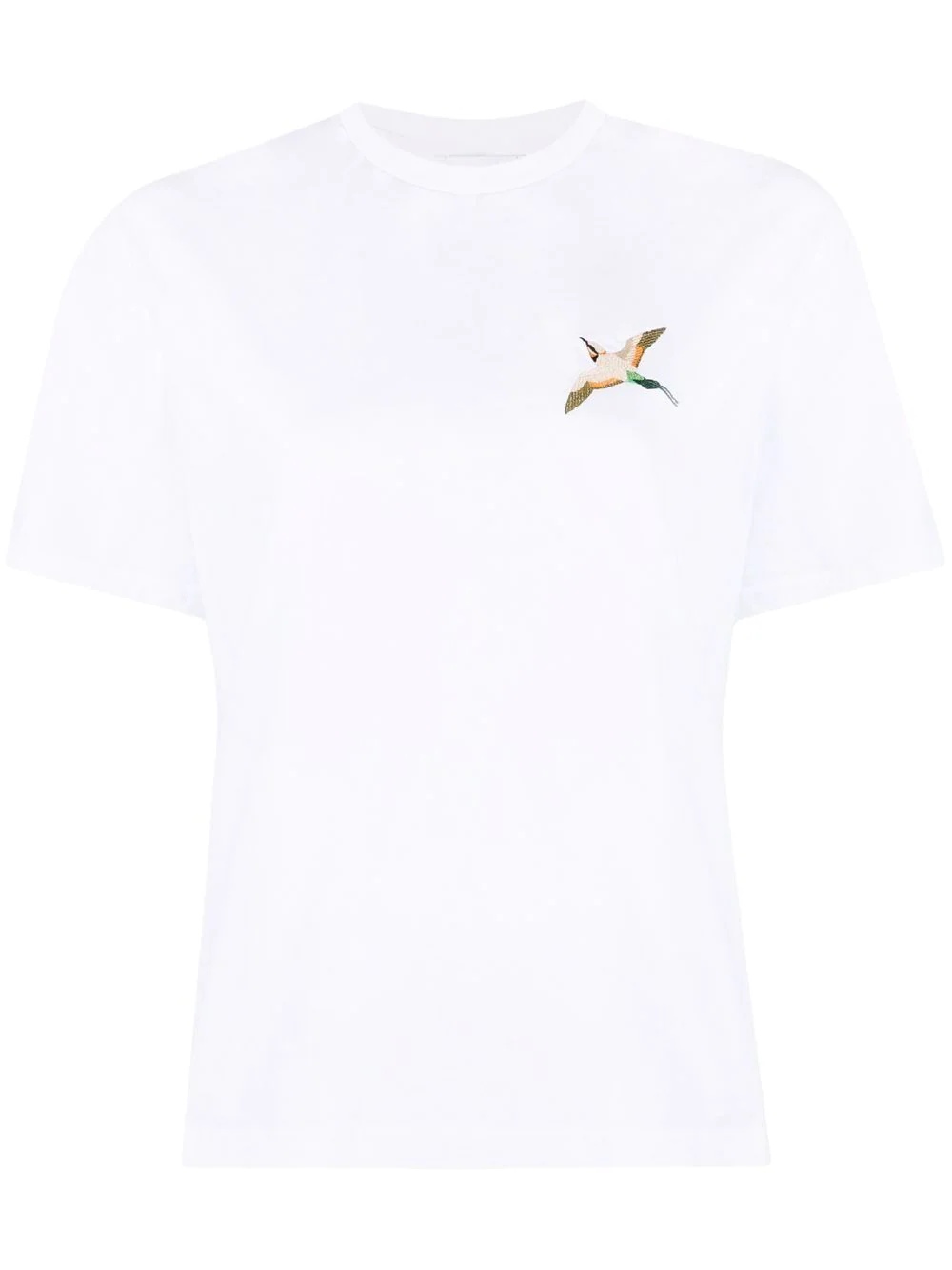 logo-embroidered T-shirt - 1