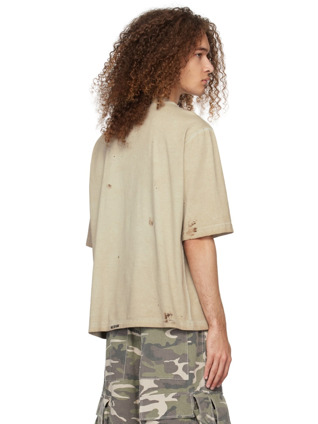 Beige Faded T-Shirt - 3