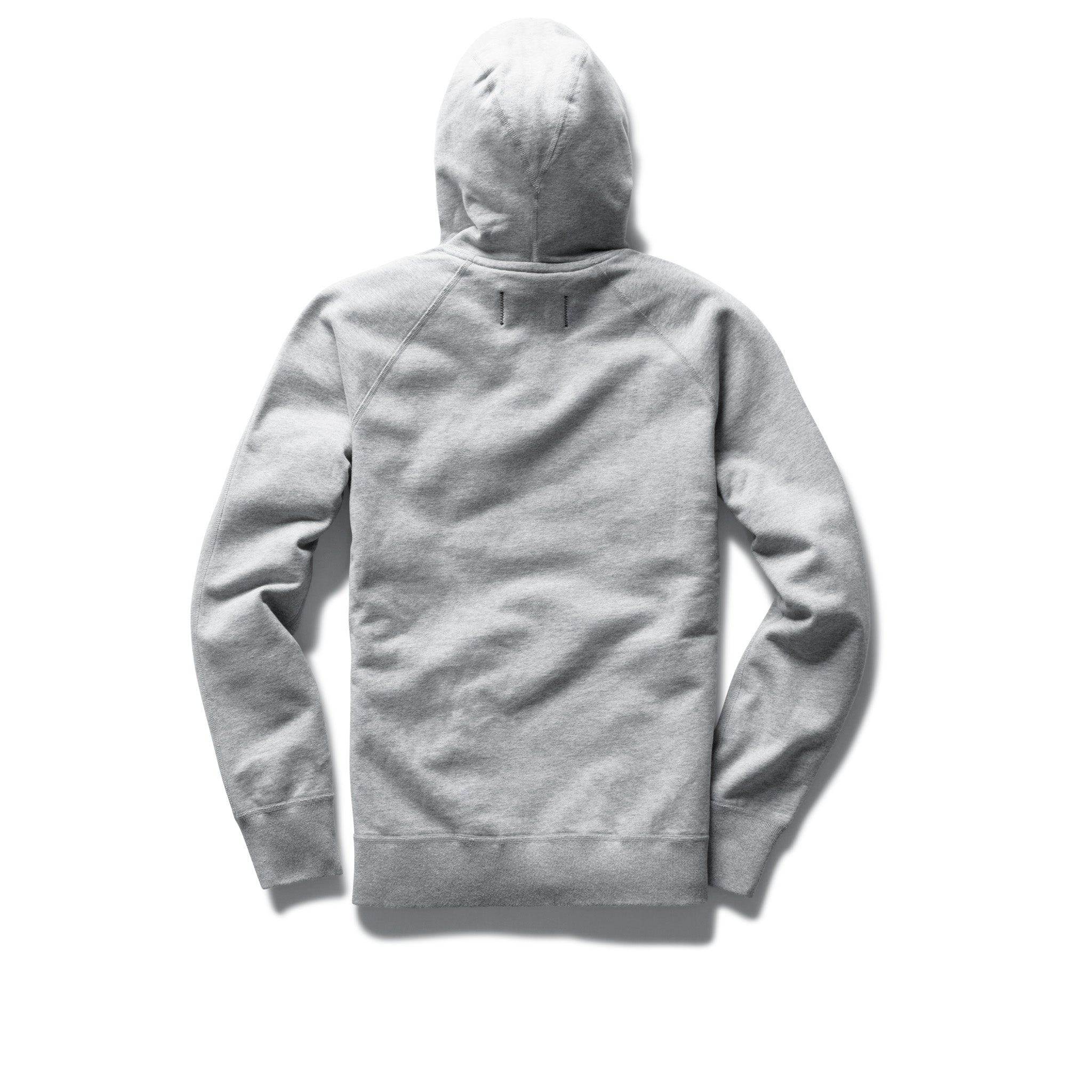 Lightweight Terry Pullover Hoodie Heather Grey - 2