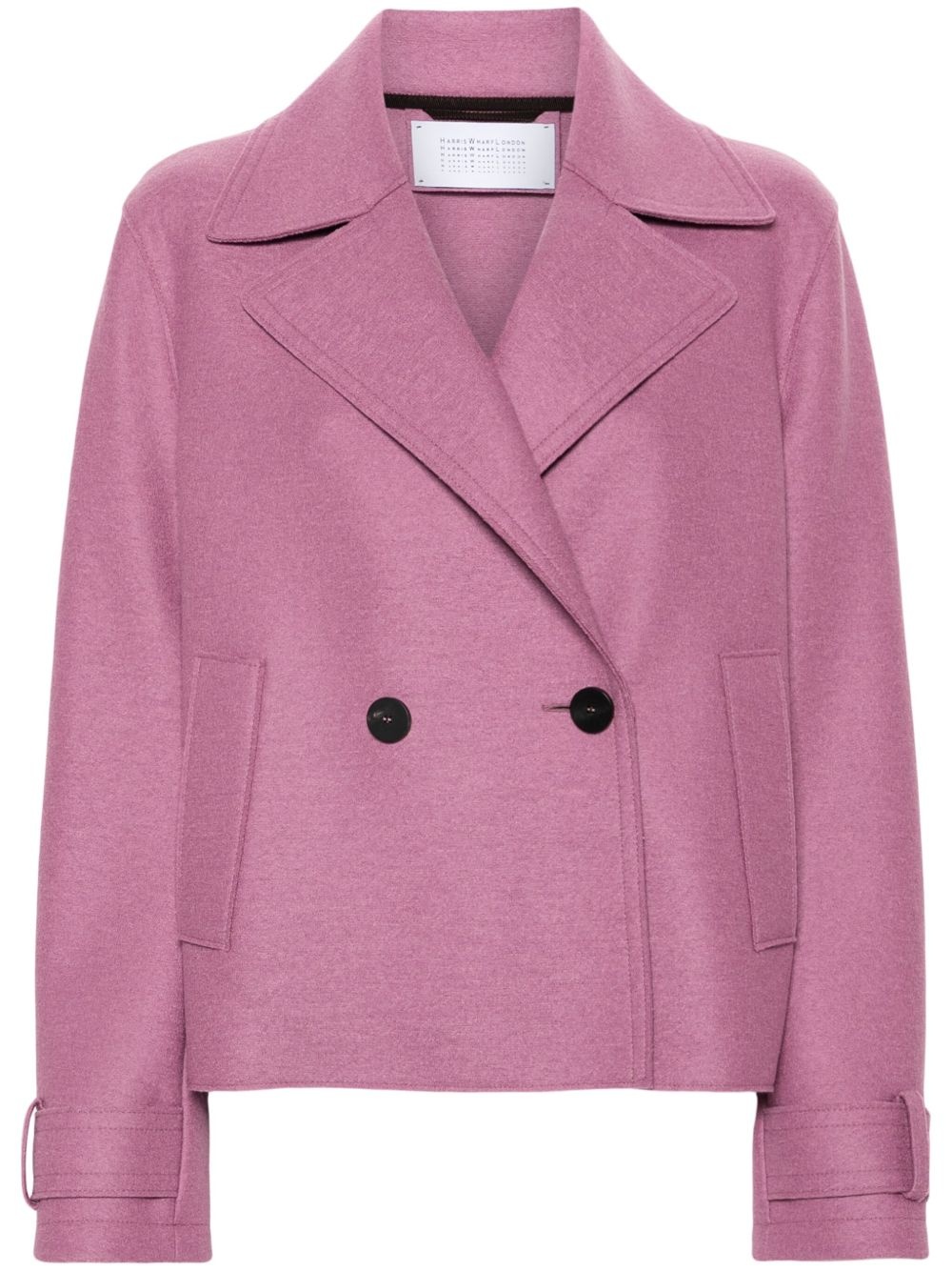 cropped wool jacket - 1