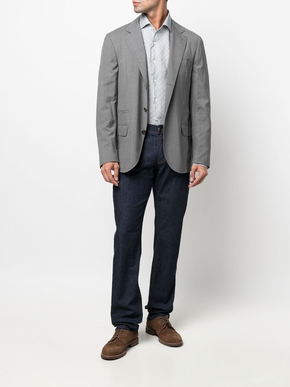 slim-cut denim jeans - 2