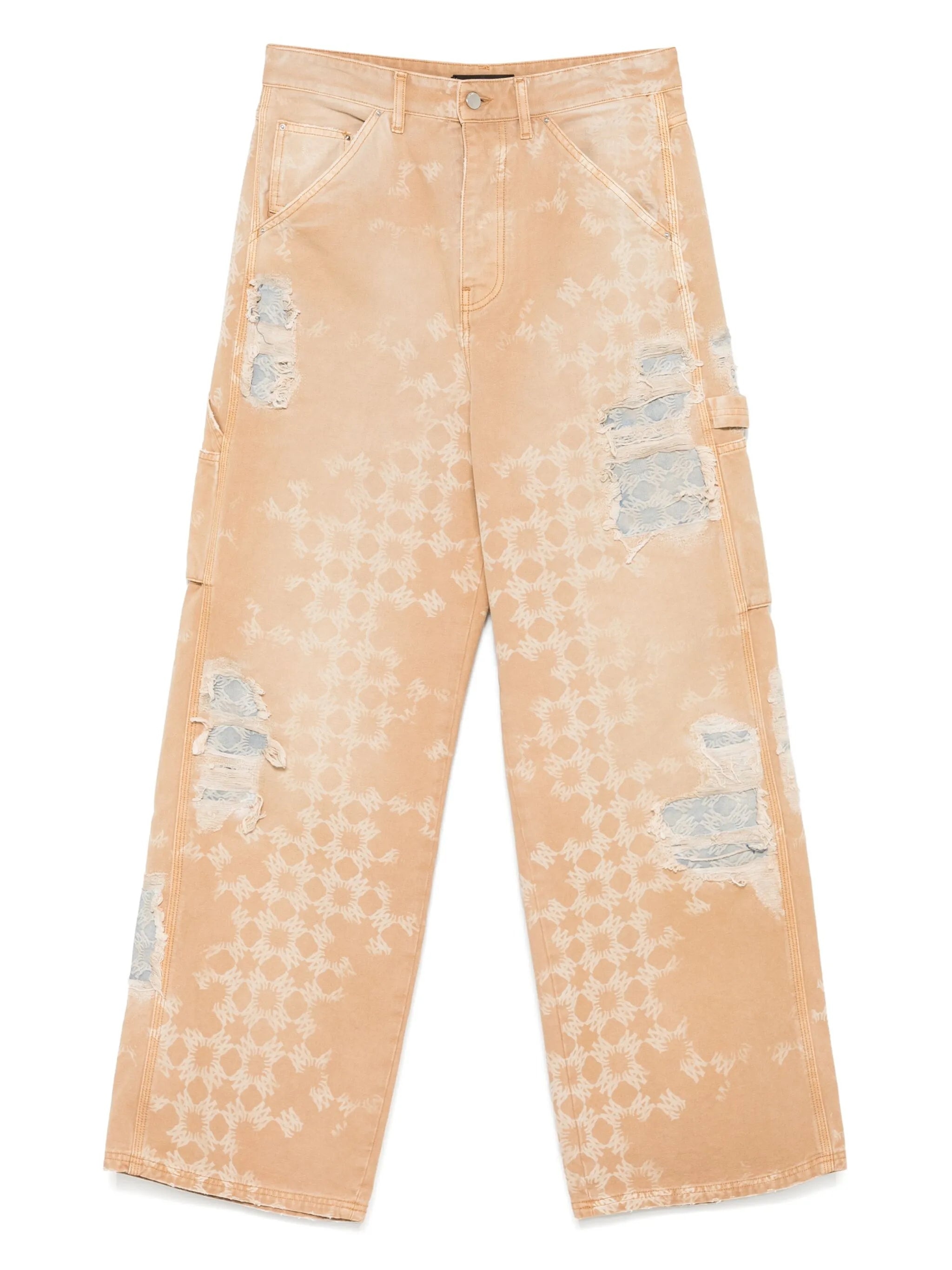 Distressed Straight-leg Jeans - 1