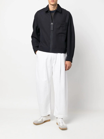 JACQUEMUS zipped-up shirt jacket outlook