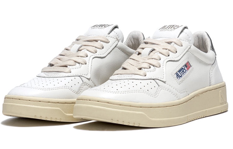 (WMNS) Autry Medalist Leather Low 'White Silver' AULW-LL05 - 2