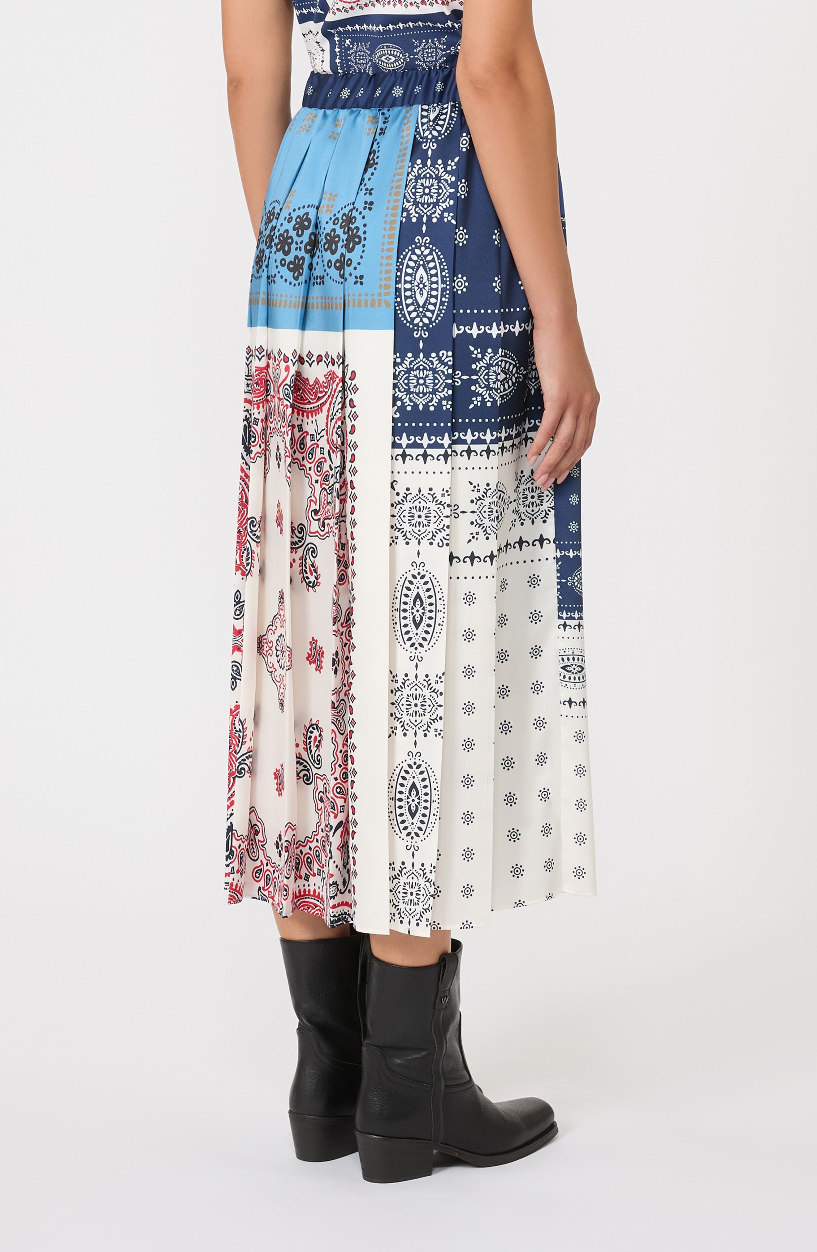 Weekend Max Mara Luna Patchwork Maxi Skirt in Navy at Nordstrom - 2