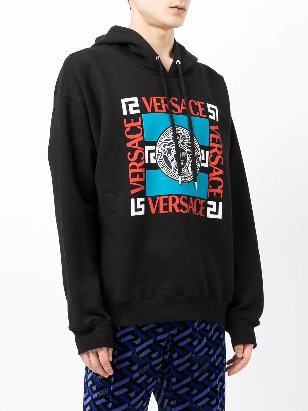 logo-print pullover hoodie - 3