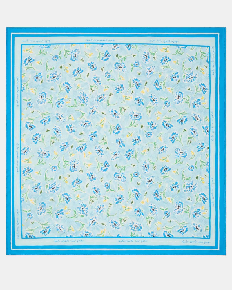 Lively Blooms Silk Bandana 1