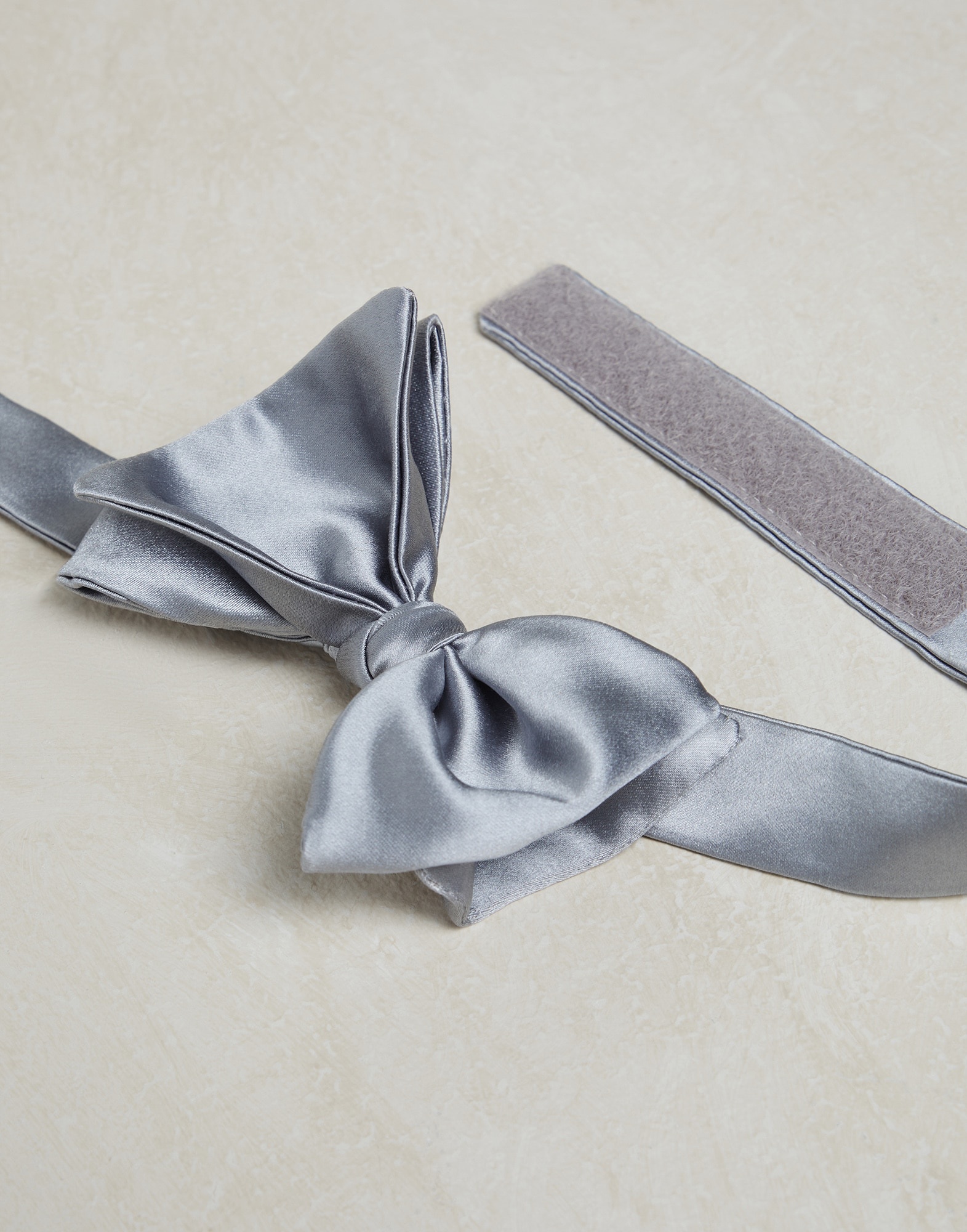 Cotton and silk satin bow tie - 2