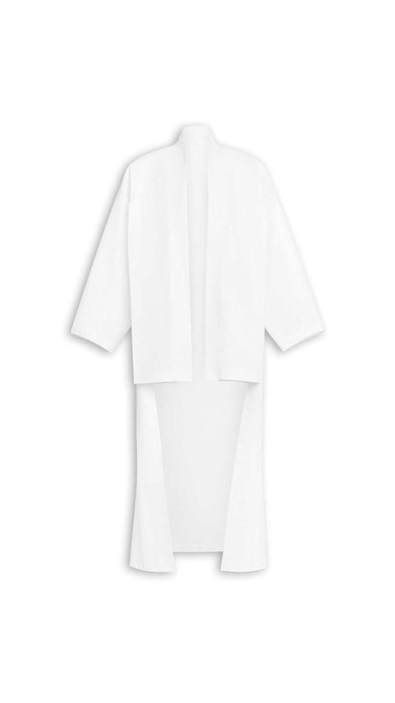 ASYMMETRIC POPLIN COAT 1