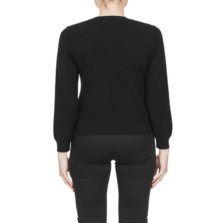 (WMNS) COMME des GARCONS PLAY V-Neck Pullover Red Emblem 'Black' AZ-N001-051-1 - 3