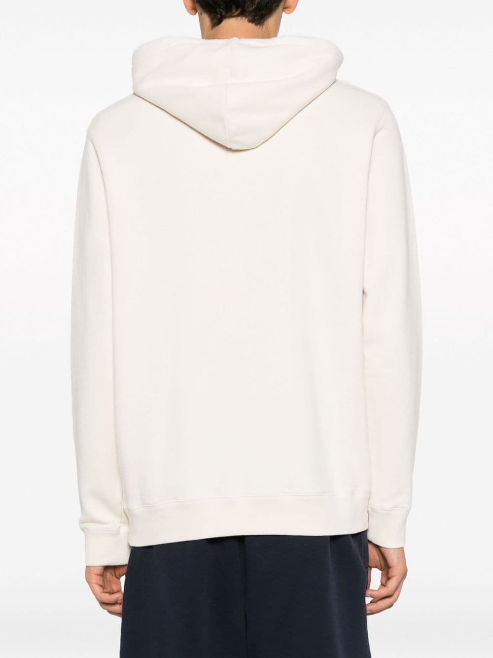 drawstring-fastening cotton hoodie - 4