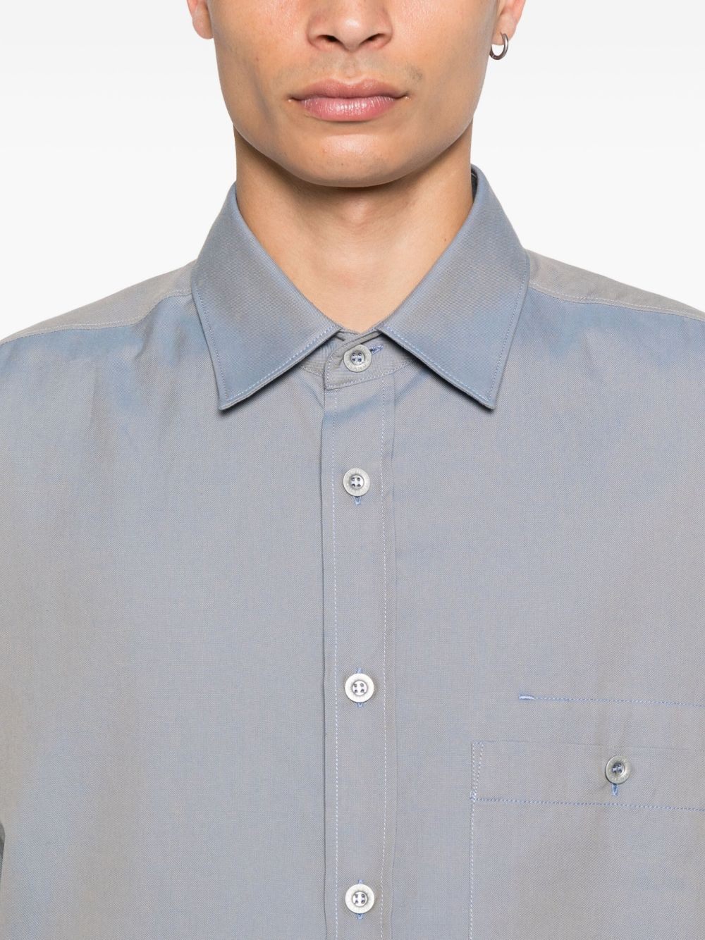 1100003 patch-pocket button-down shirt - 5