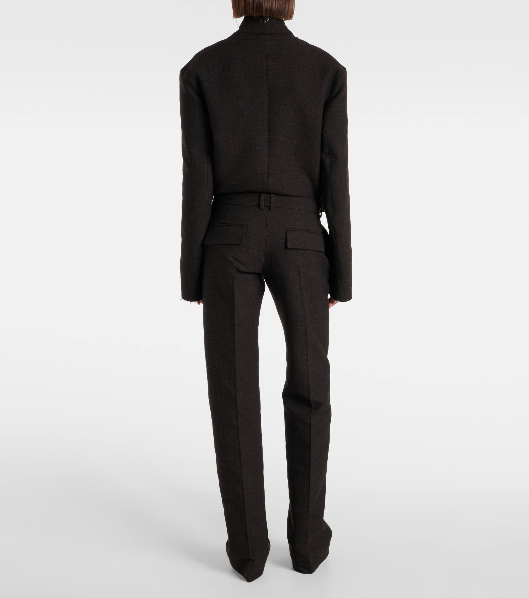 Selvie cotton-blend straight pants - 3