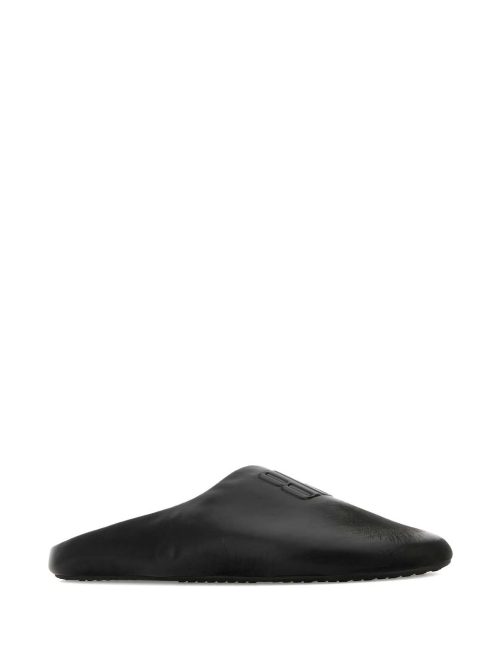 leather logo mules - 2