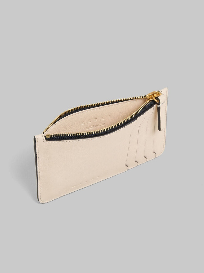 Marni CREAM LEATHER CARD CASE outlook