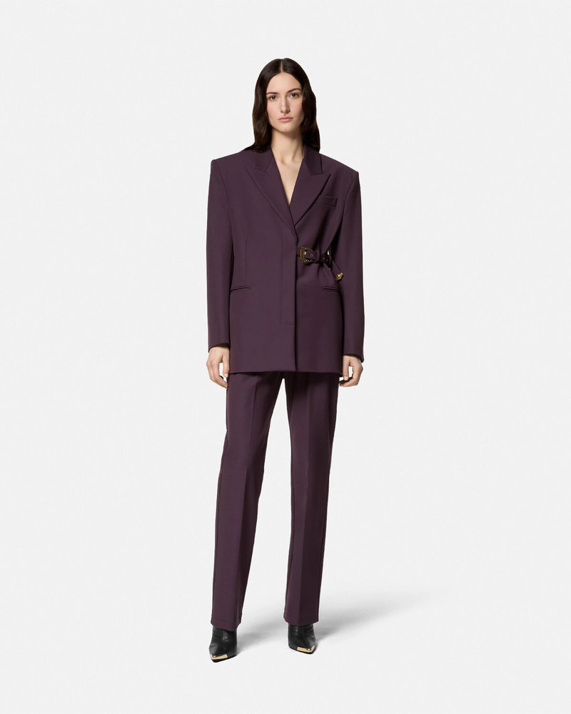 VERSACE JEANS COUTURE Baroque Buckle Oversized Blazer outlook
