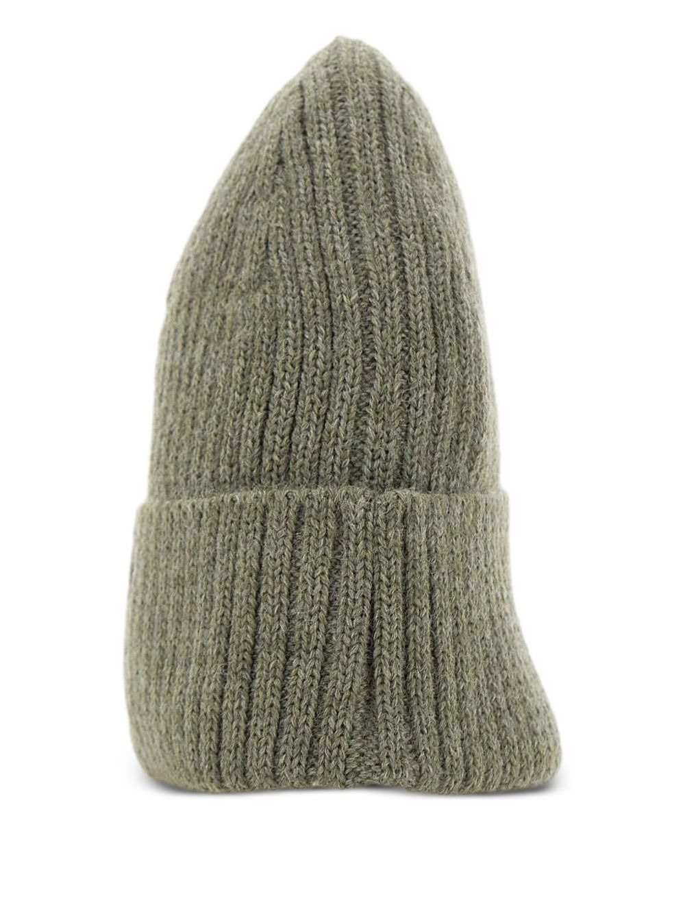 fox-head ribbed beanie - 2