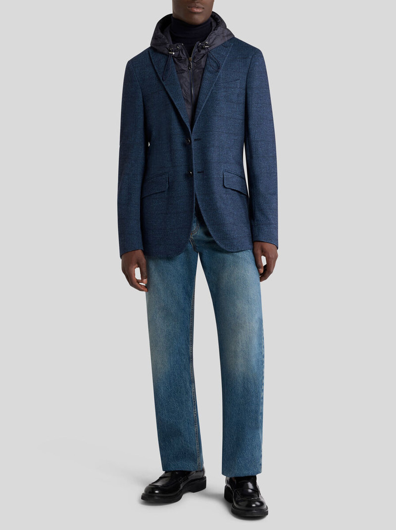 Etro JERSEY JACKET WITH REMOVABLE BIB AND HOOD outlook