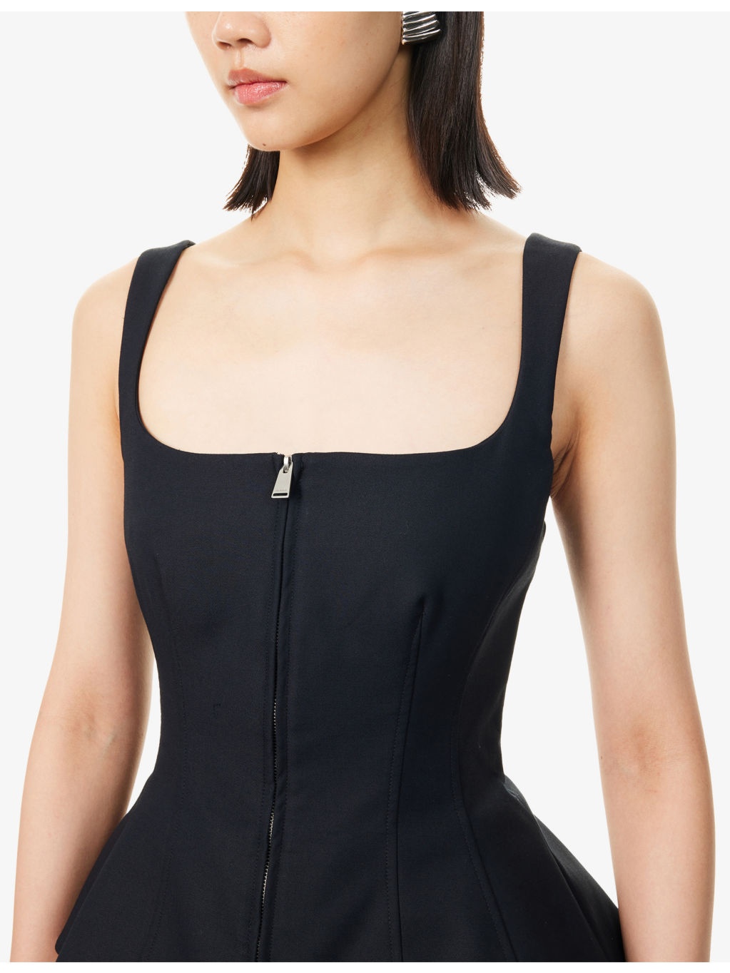 Jolynn Scoop-Neckline Woven Midi Dress - 5