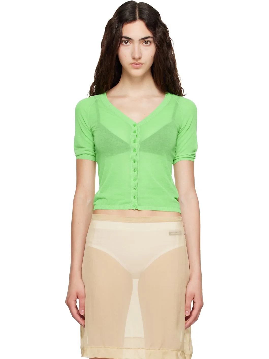 Green Nice Cardigan - 1