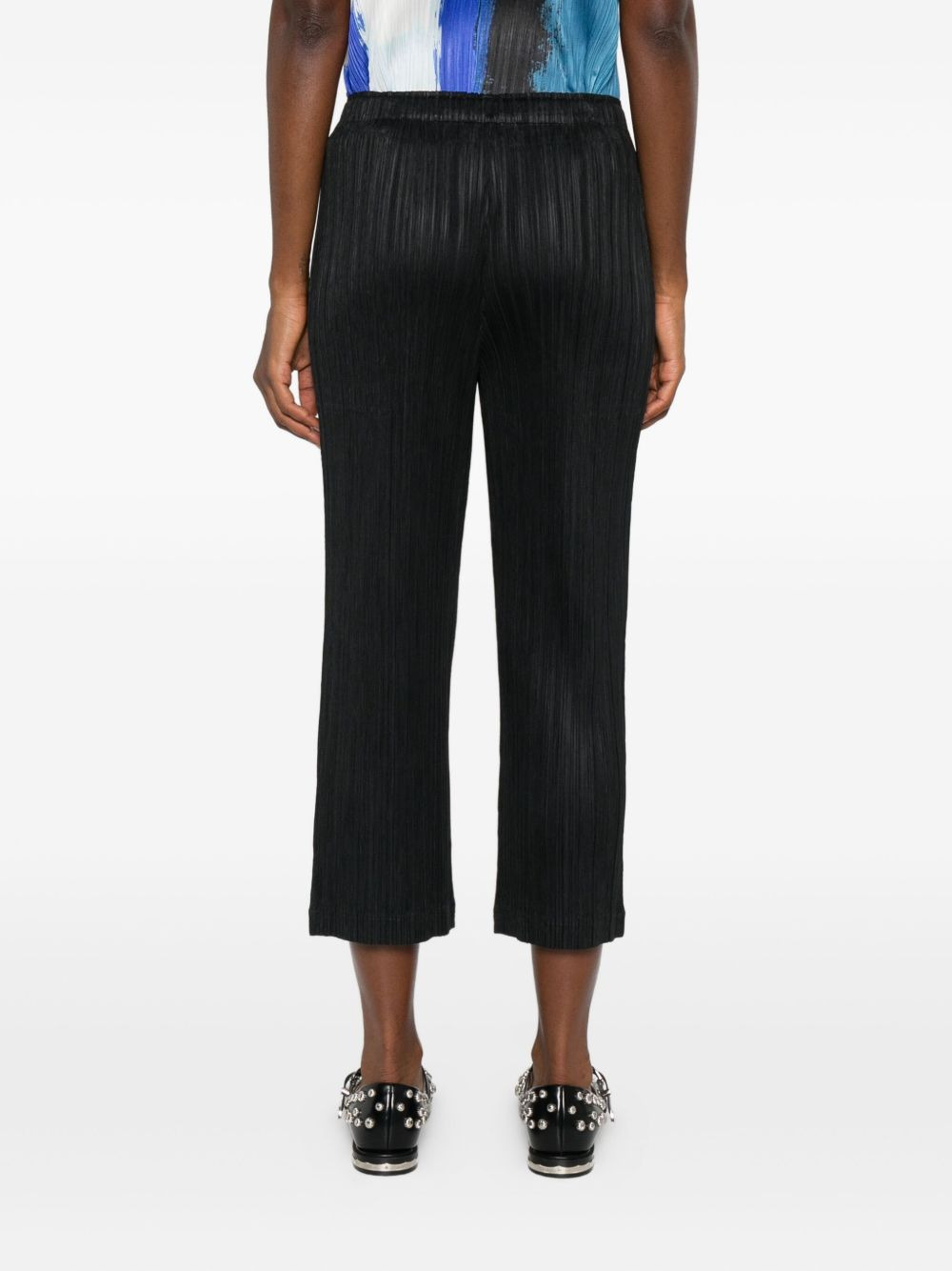 plissé elasticated trousers - 4