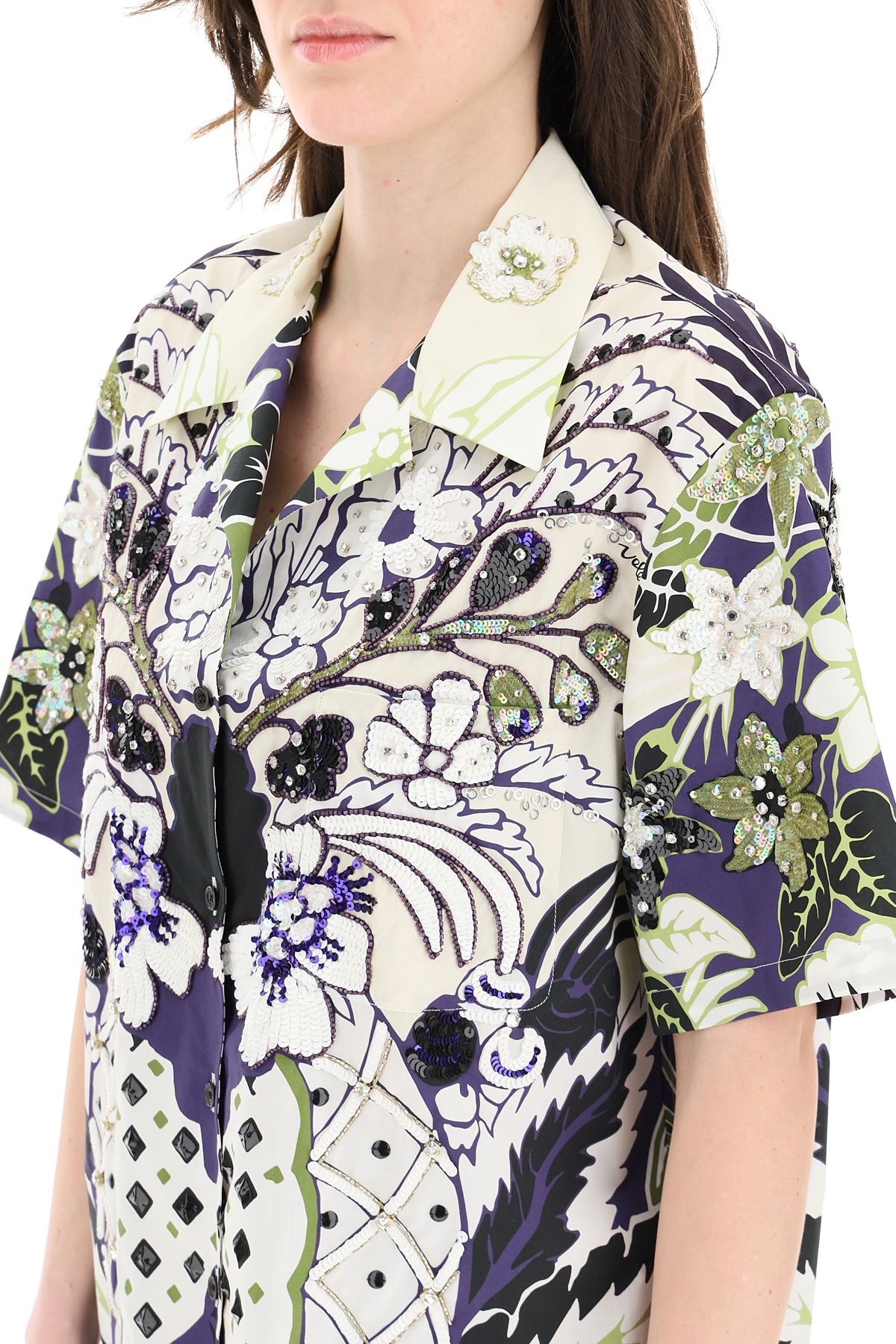 PRINTED SHIRT WITH EMBROIDERIES - 5