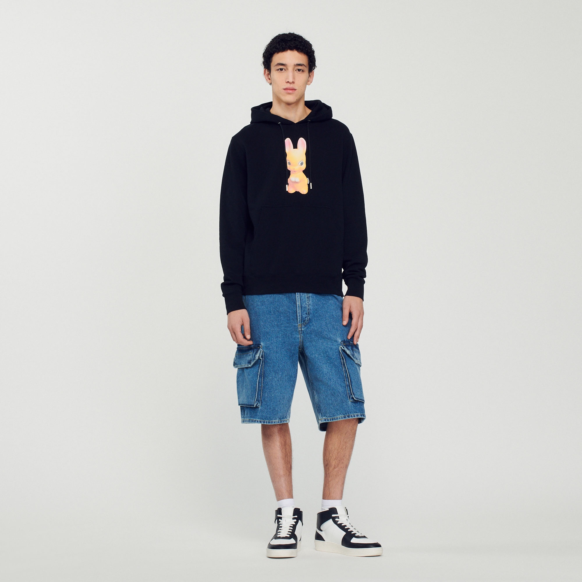 Rabbit print hoodie - 3