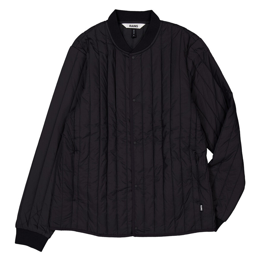 Rains Men's Black Banja Liner Bomber Jacket - 5