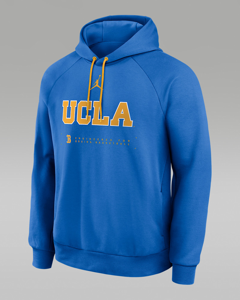UCLA Courtside Basketball Practice Men's Jordan Brand Dri-FIT Pullover Hoodie 1