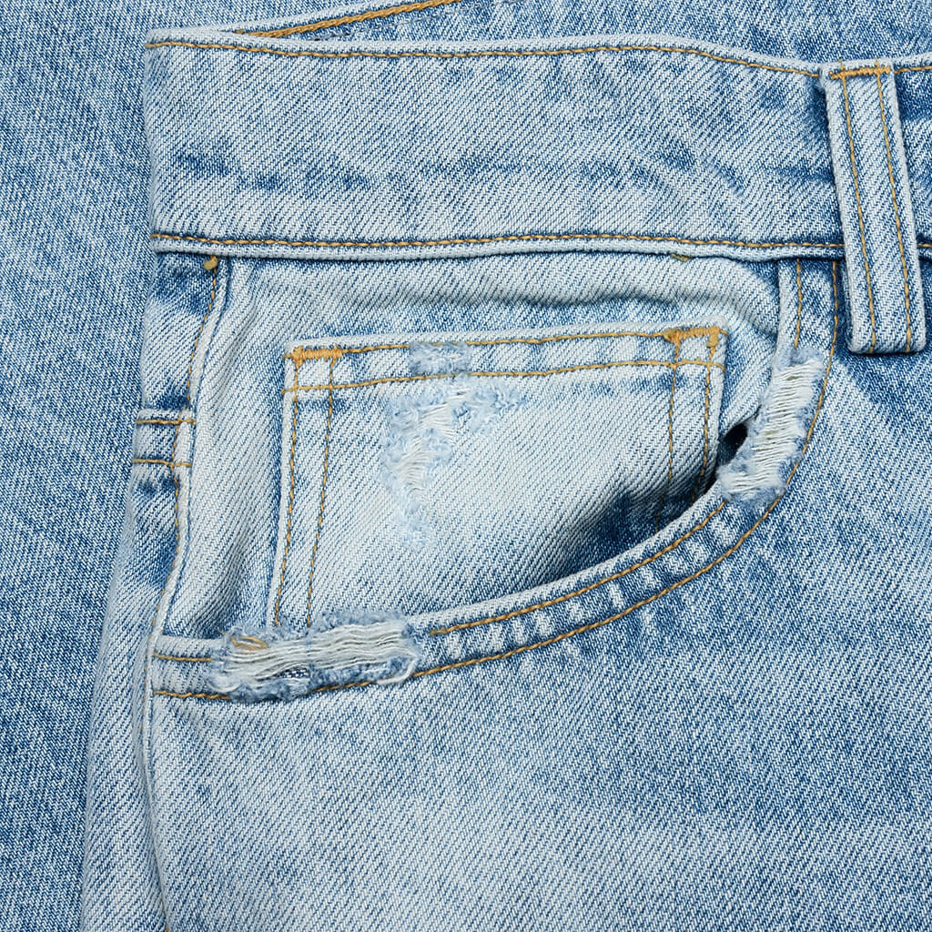 TINTED WIDE STRAIGHT JEANS - LIGHT - 3