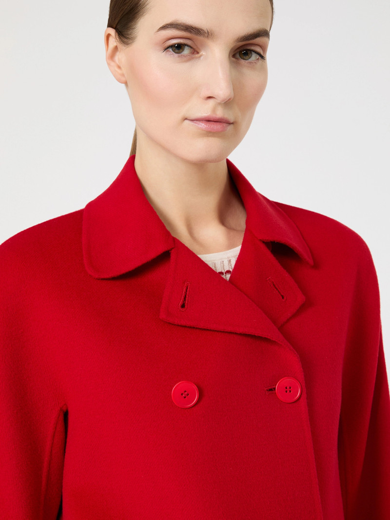 EDEN Wool, cashmere and silk boxy jacket - RED 5