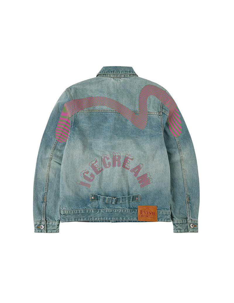 【EXCLUSIVE】EVISU X ICECREAM Seagull Denim Jacket 14