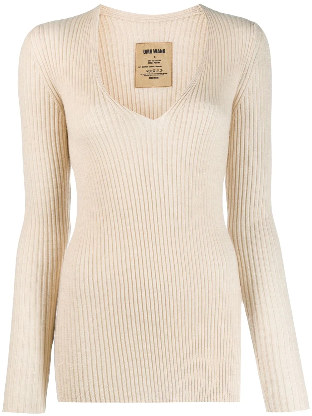 ribbed knitted jumper - 1