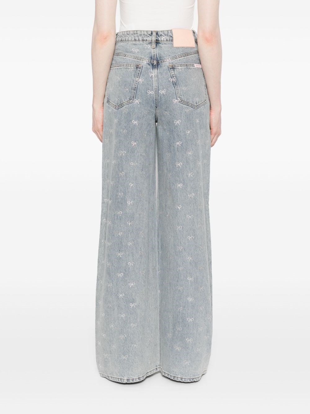 Crystal embellished denim jeasn - 3
