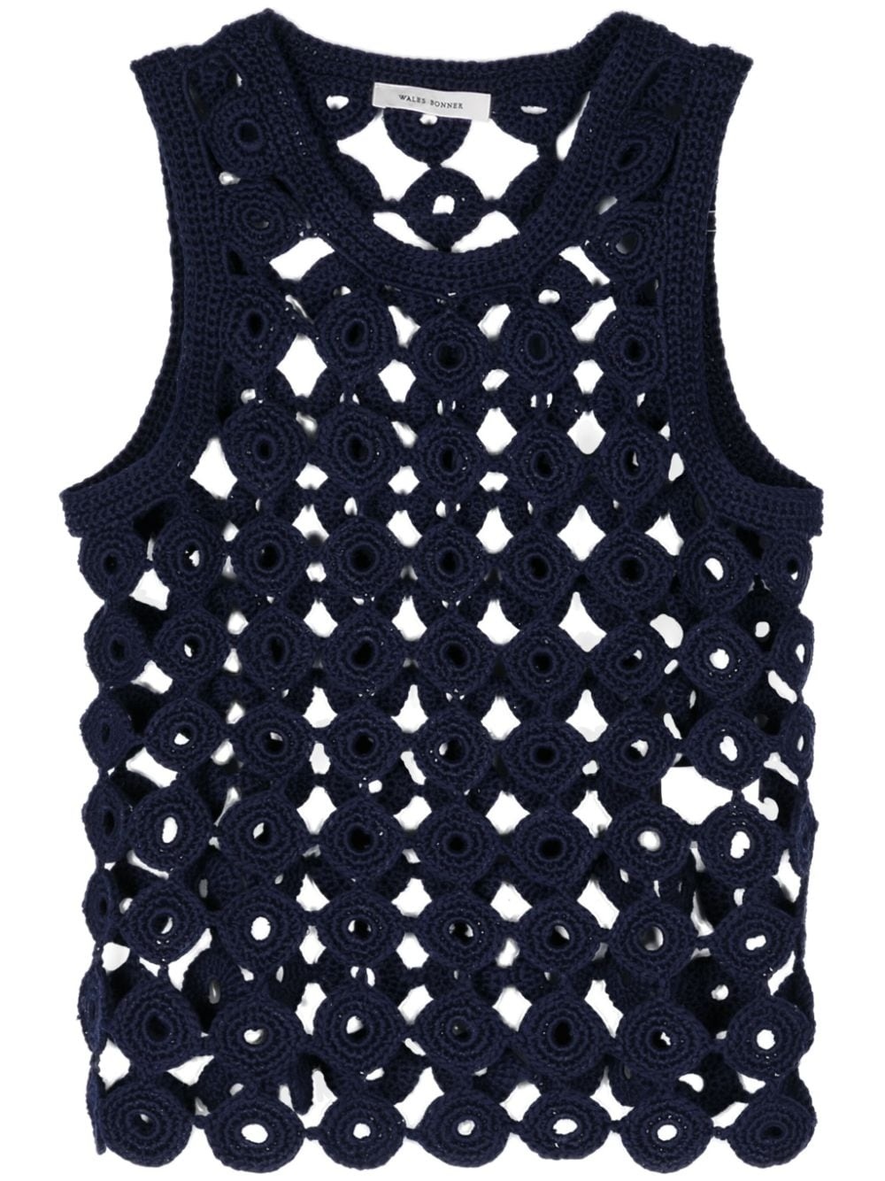 Stanza crochet-knit vest - 1
