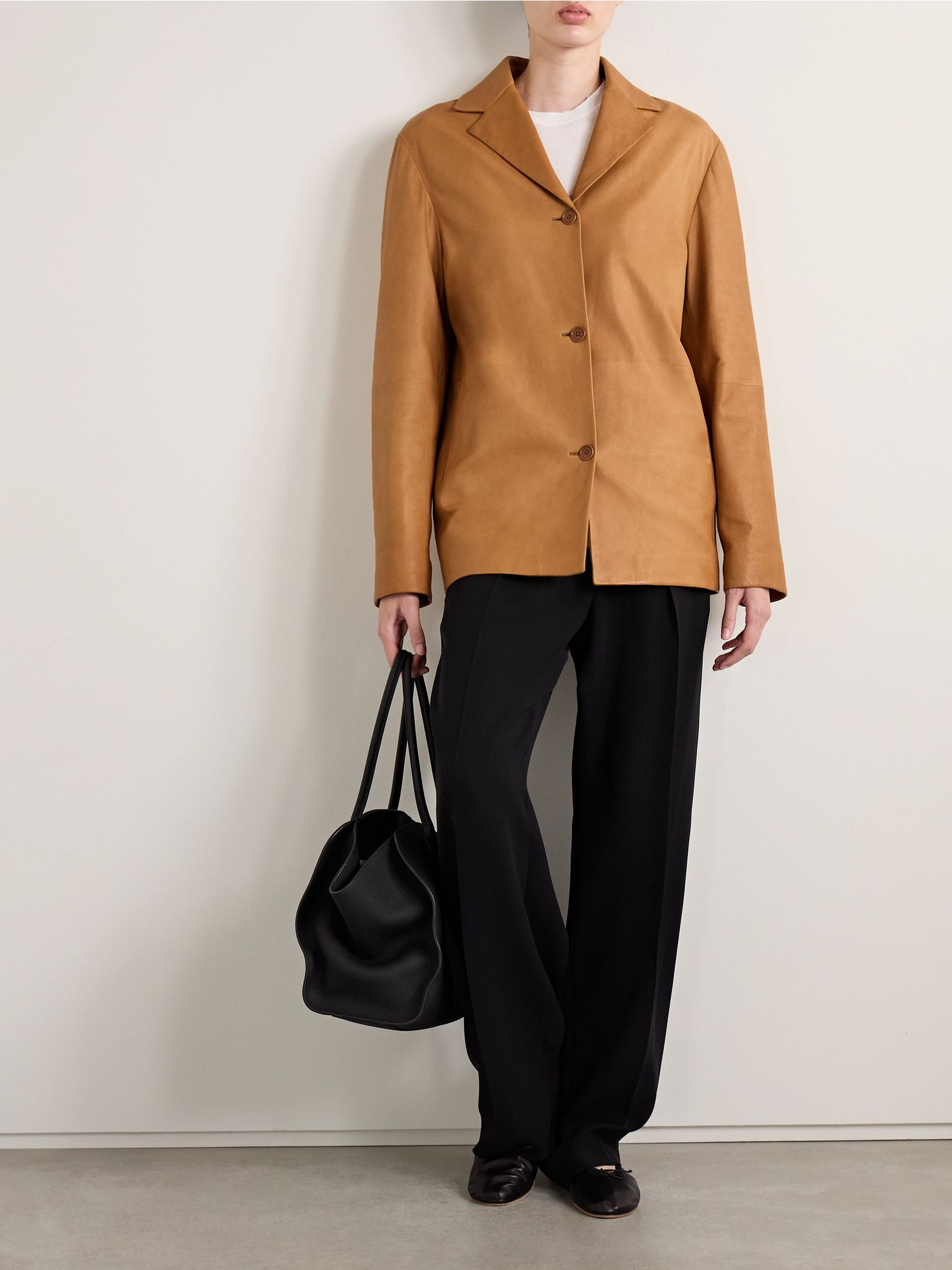 Fabian leather jacket Camel - 2