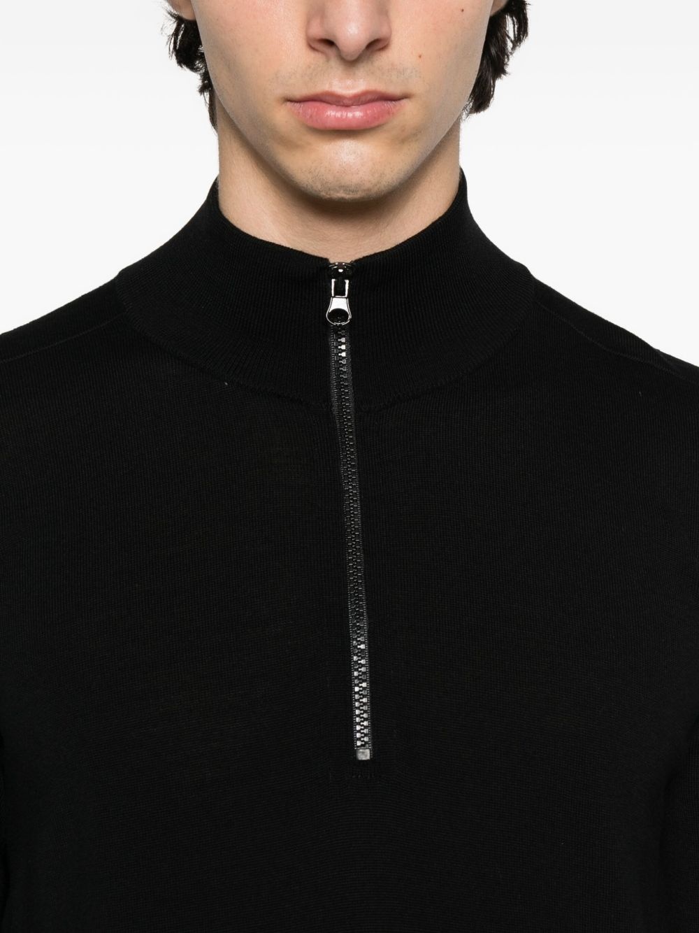 half-zip wool sweater - 5