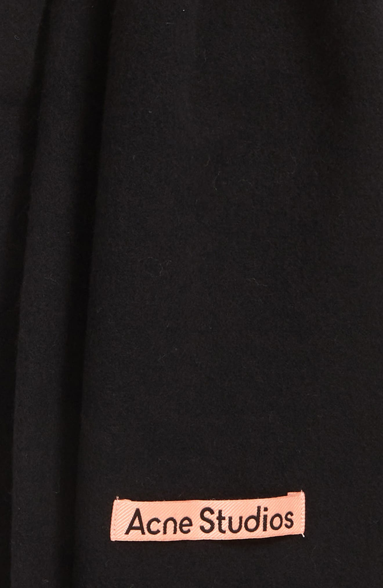 Acne Studios Fringe Wool Scarf in Black at Nordstrom - 5