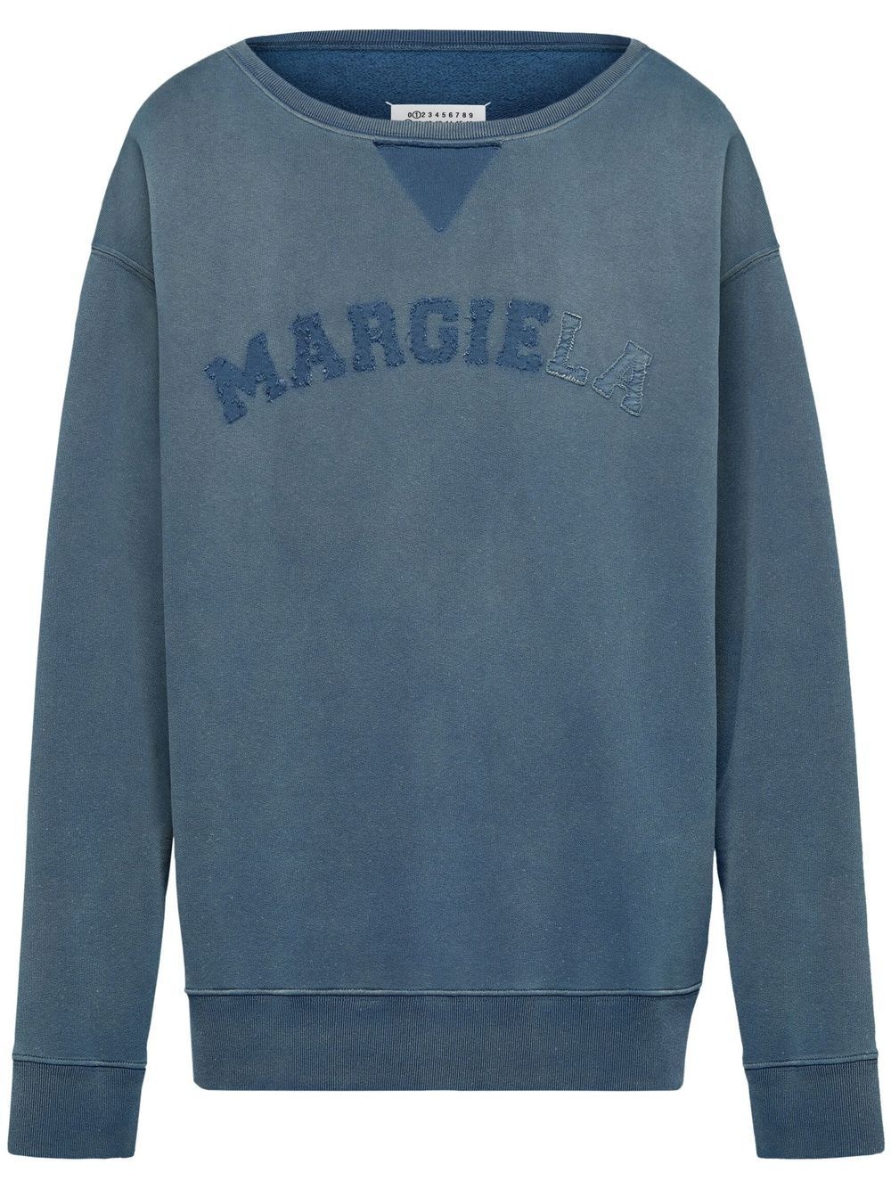 logo-print faded sweatshirt - 1