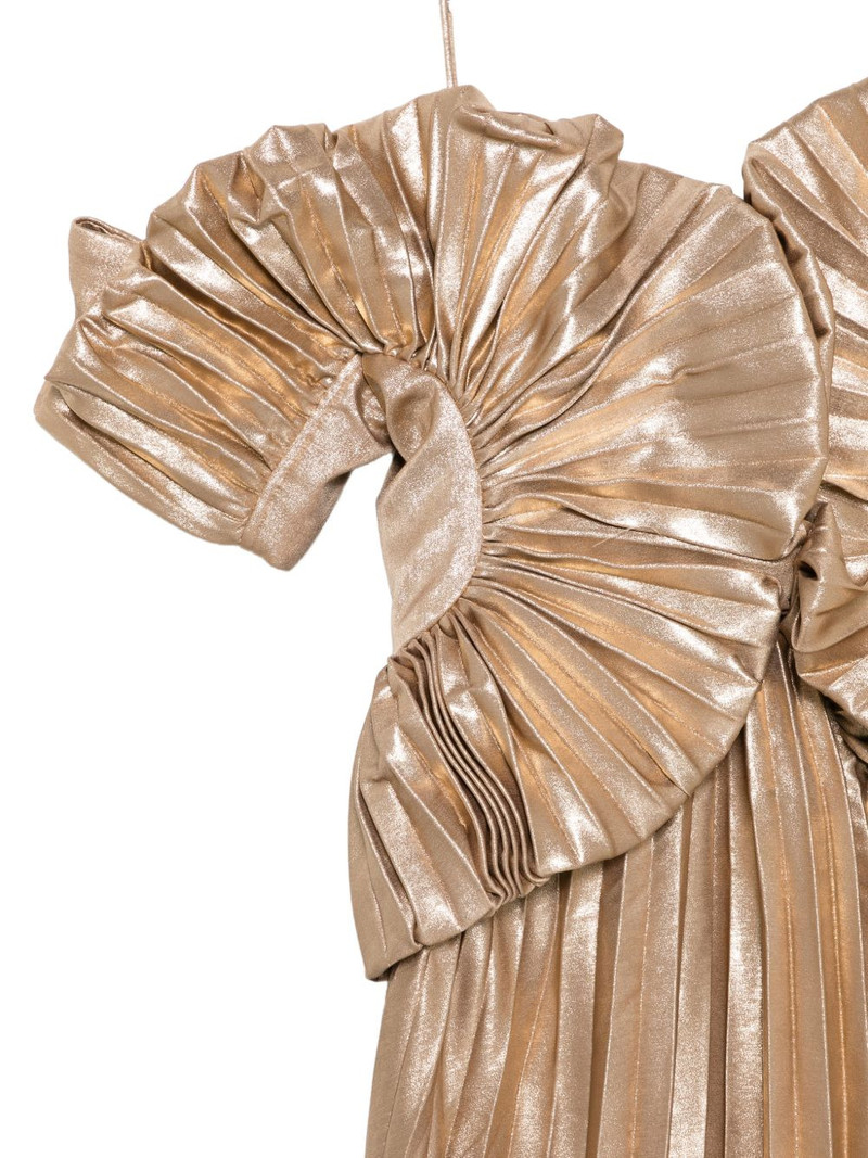 pleated ruffled dress 3