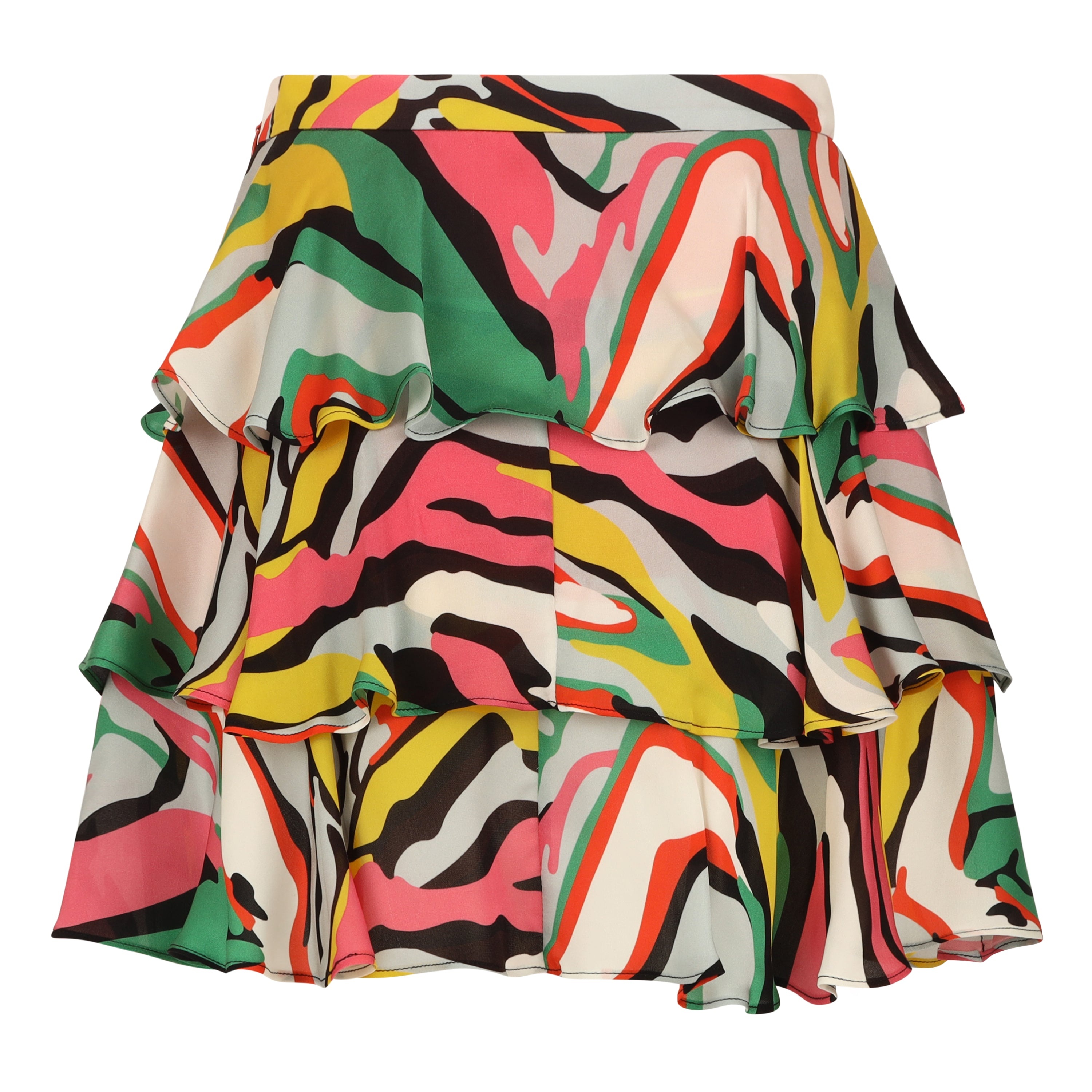 Multi Print Mini Skirt - 2