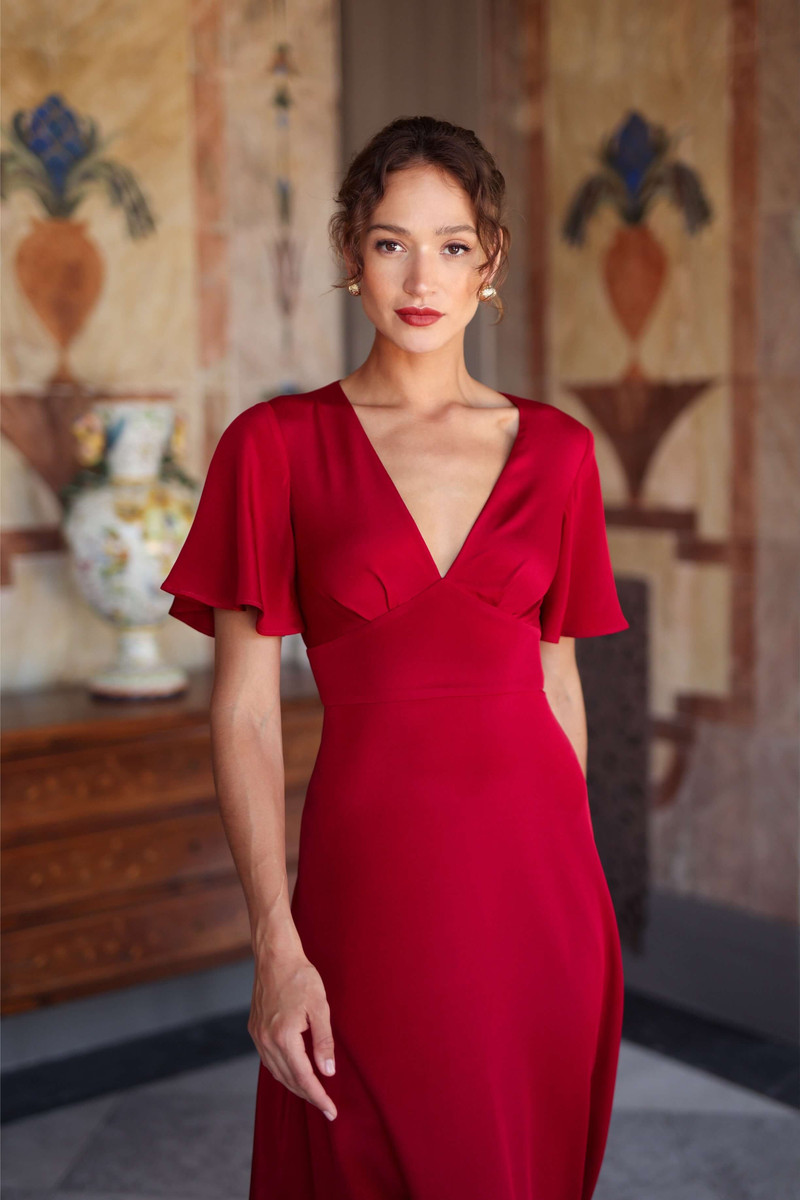 Gaâla Coralie Silk Dress Open back outlook