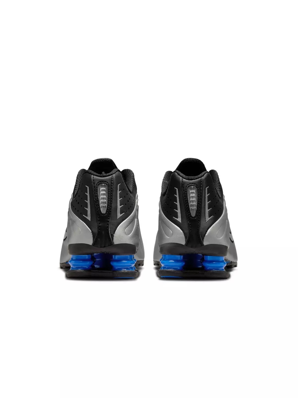 Shox R4 "Black/Metallic Silver/Racer Blue" Women's Shoe - 6