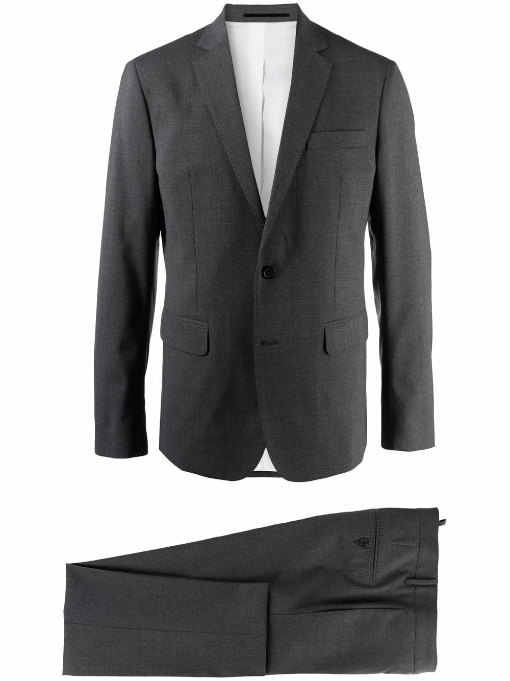 single-breasted two-piece suit - 1