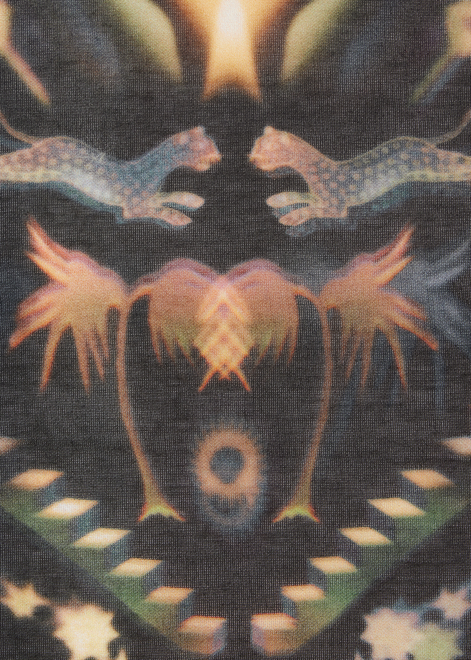 'Lumiere' Print Pocket Square - 3